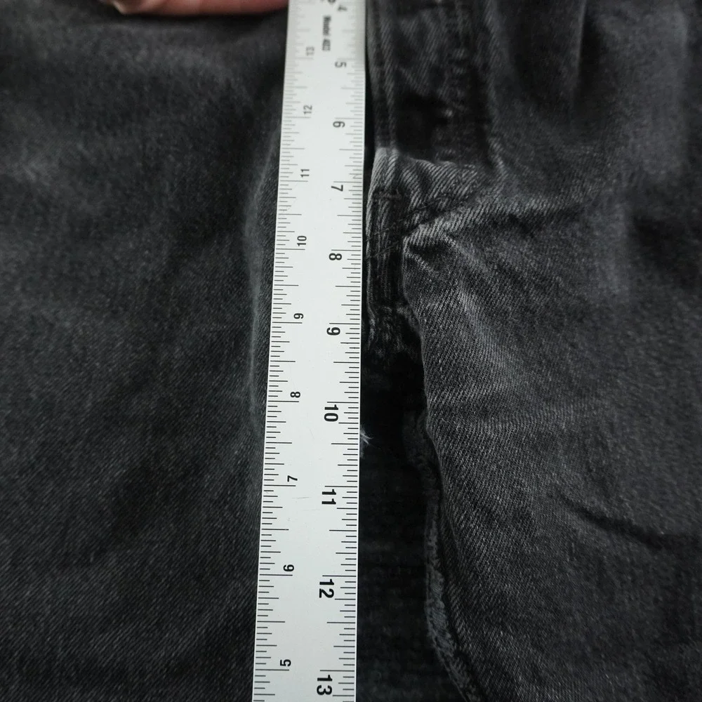 Levi's 501 Jeans Mens 29x30 Faded Black Straight Leg Vintage Made in USA Denim